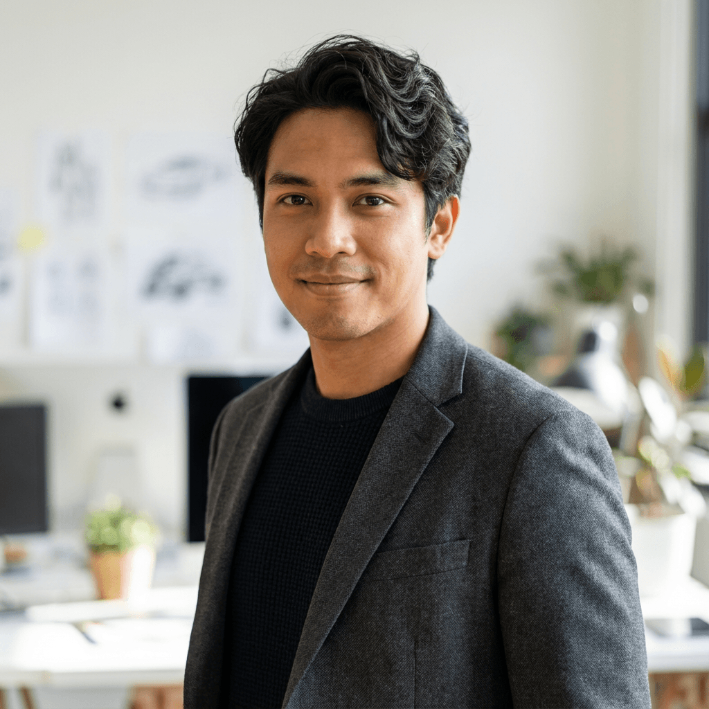 Marcus Chen, strategy advisor for AI startups, in a professional headshot
